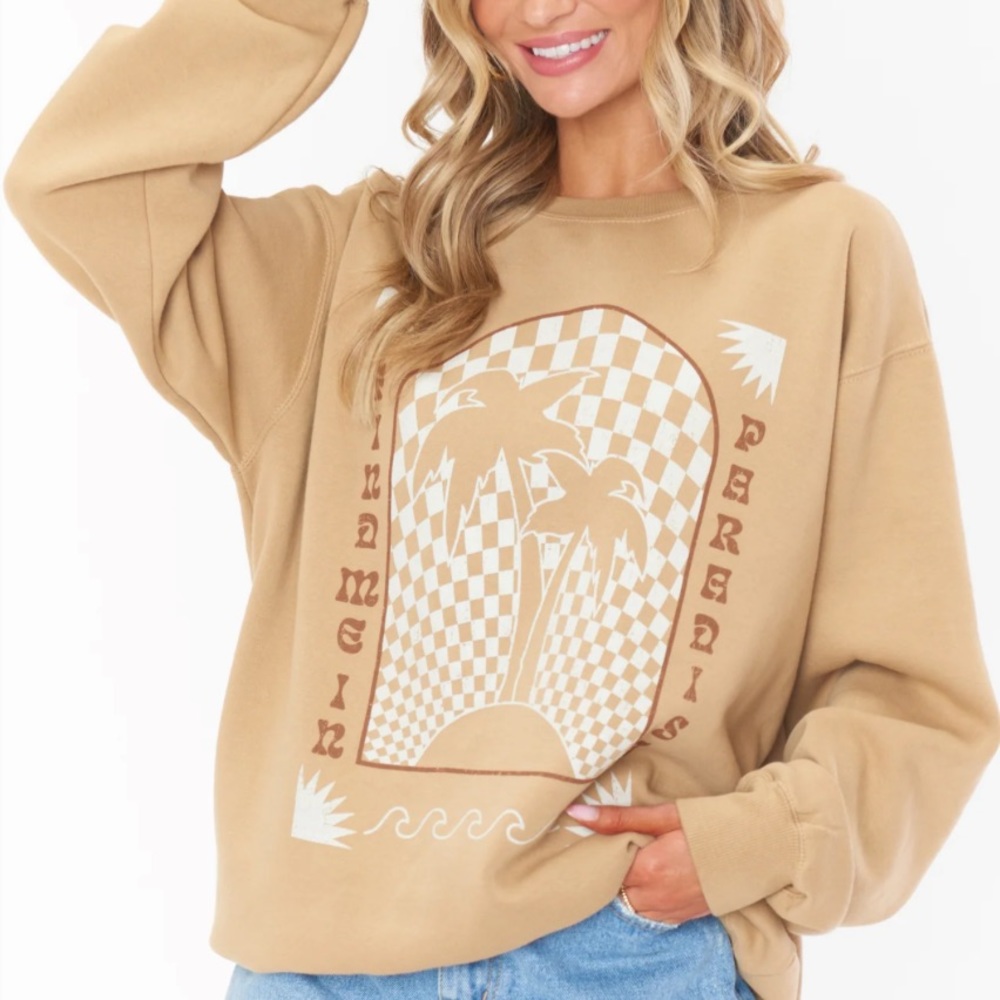 Show Me Your Mumu Stanley Sweatshirt - Find Me In Paradise - Oversized